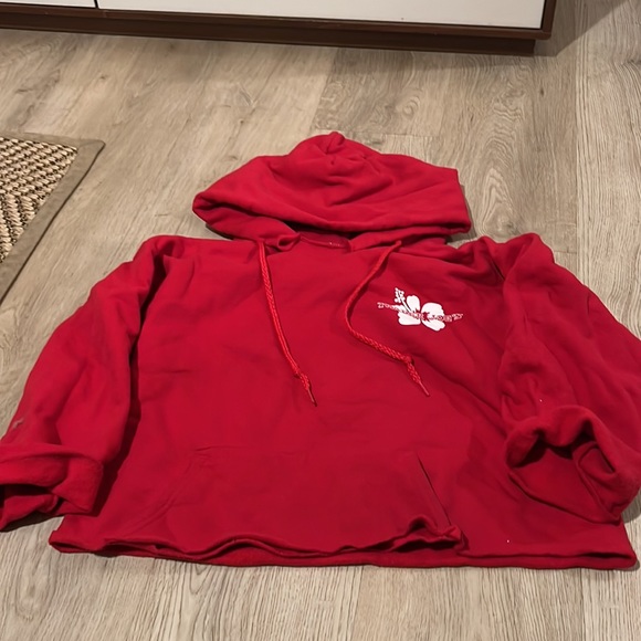 TRADER JOES CROPPED HOODIE - Picture 2 of 9